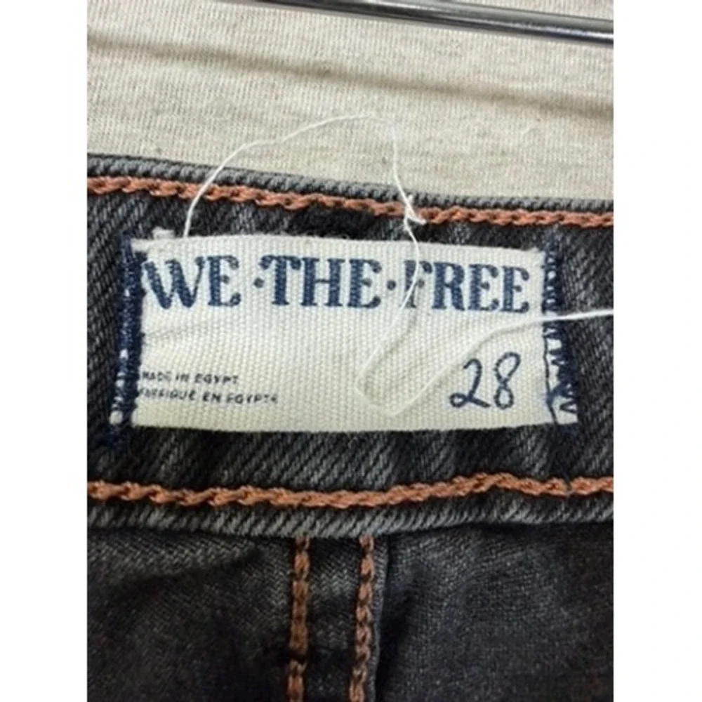 We The Free Pacifica High Rise Slim Straight Leg Jeans Women 28 Black Excellent - Picture 2 of 8